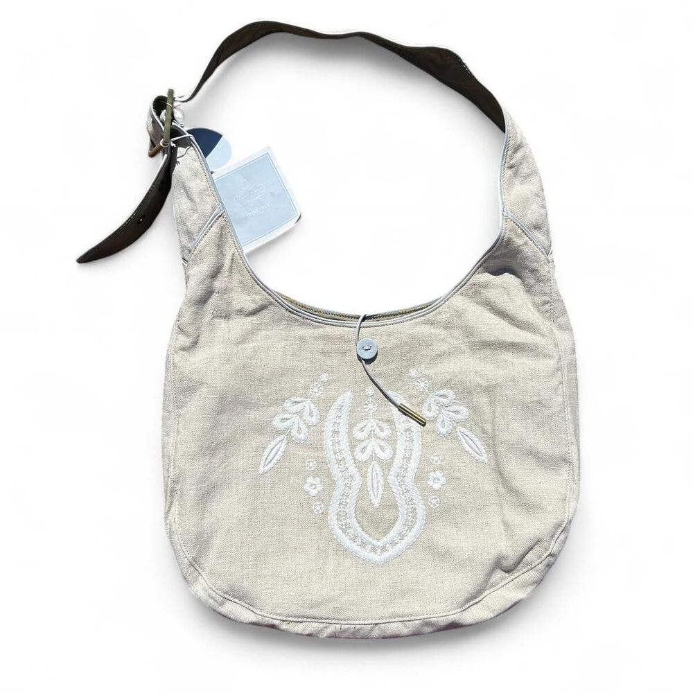 Serena & Lily Linen Diaper Bag NWT